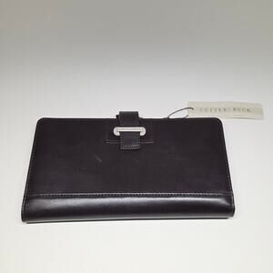 Cutter & Buck Leather Travel Organizer Brown Snap Closure Document Holder